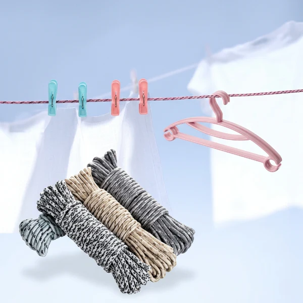 4Pcs Portable Clothes Drying Rope - Image 2