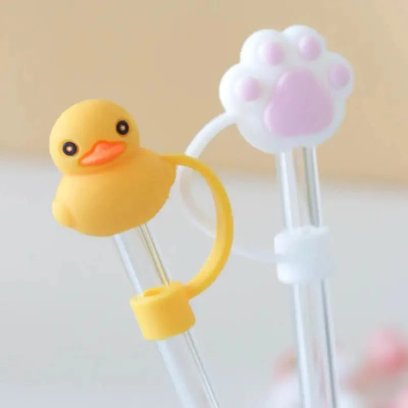 4PCs Silicon Tumbler Straw Cover (Random Covers) - Image 5