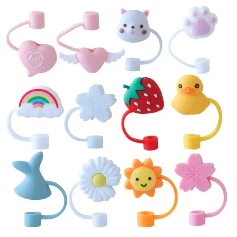 4PCs Silicon Tumbler Straw Cover (Random Covers) - Image 6