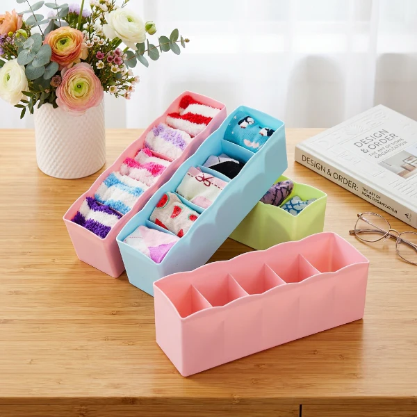 5 Grid Plastic Storage Organizer - Image 4