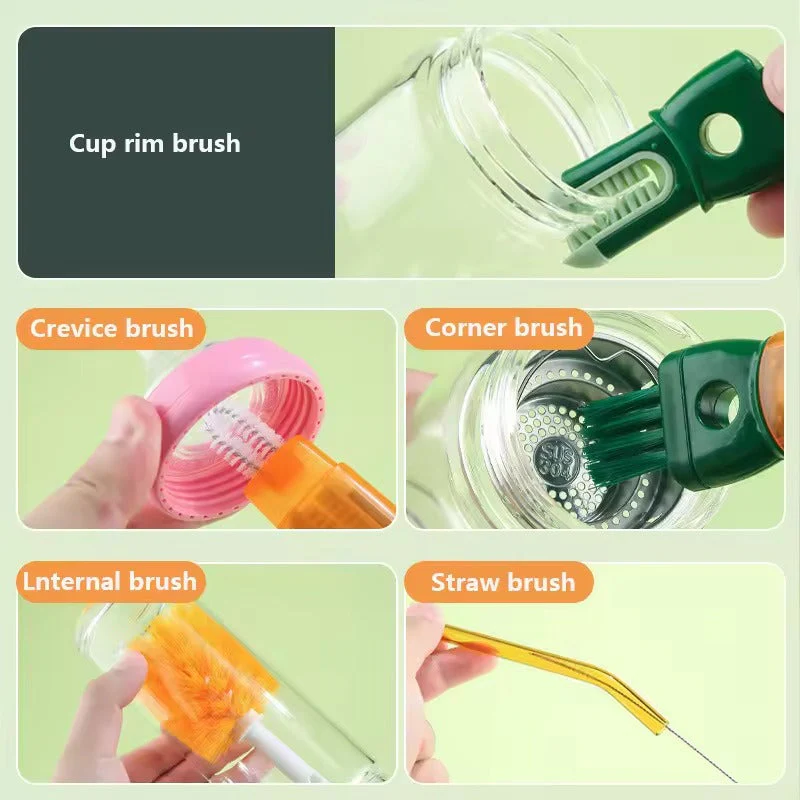 5 in 1 Bottle Cleaning Brush Set - Image 2