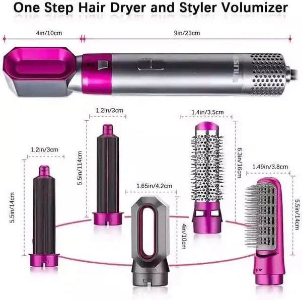 5 In 1 Hot Hair Styler Straightener - Image 4
