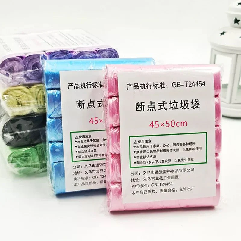 5 Rolls 1 Pack 100Pcs Household Disposable Trash Pouch. - Image 4