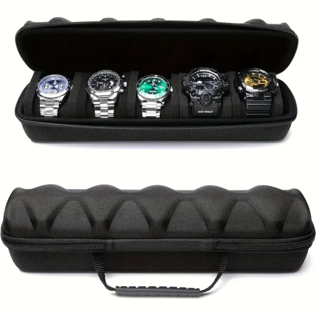 5 Slot Hard-Shell Watch Storage Organizer - Image 3