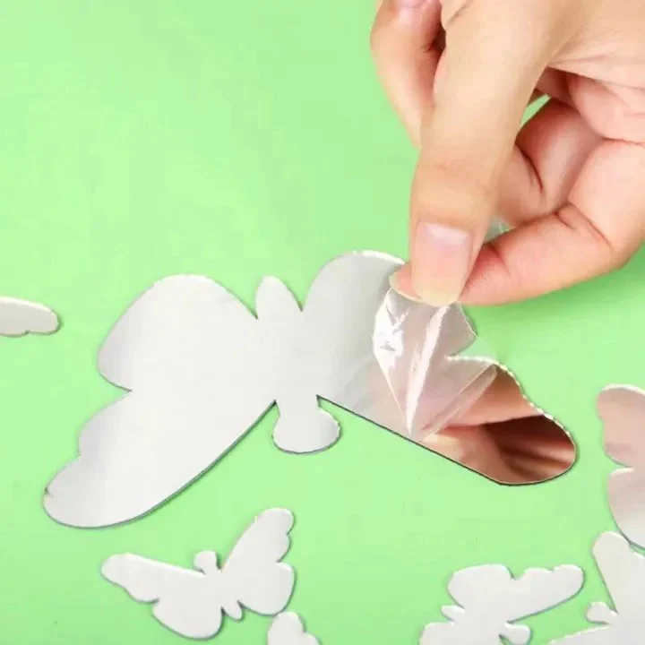 50 Pcs Mini Acrylic Mirror Butterflies - Image 3