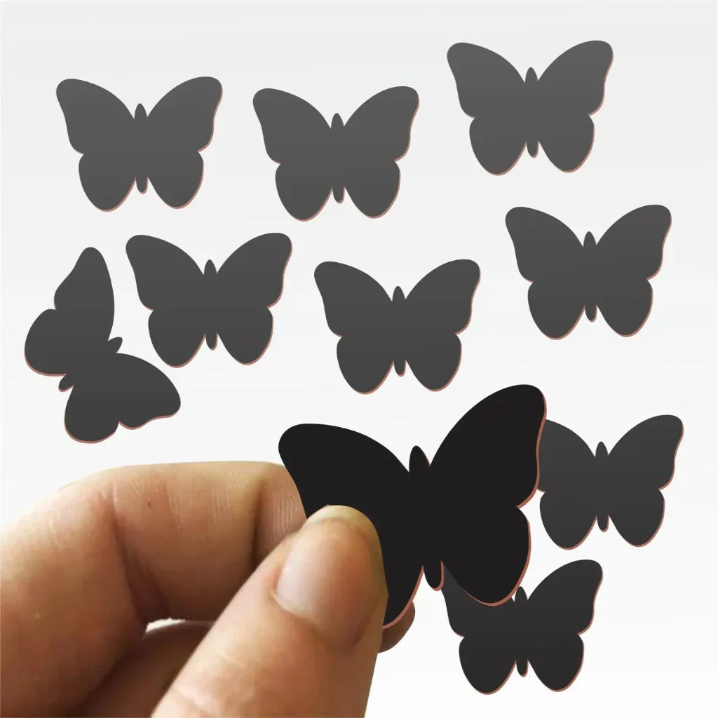 50PCs Wooden Butterfly Wall Sticker - Image 3