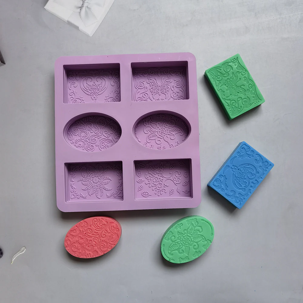6 Pattern Silicone Soap Mold - Image 4