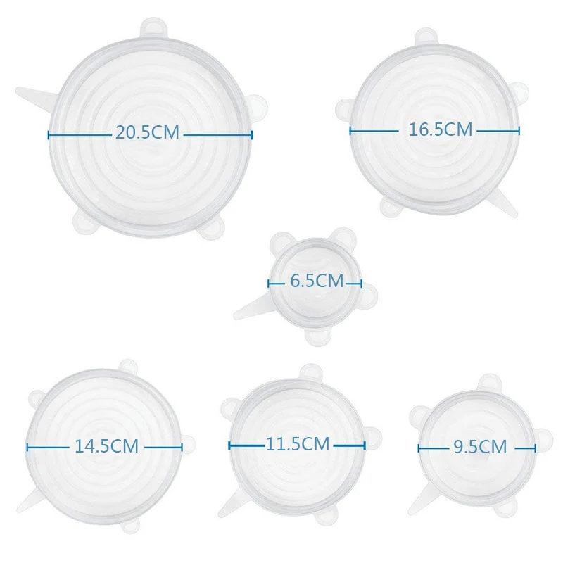 6 Pieces Silicon Lids - Image 3