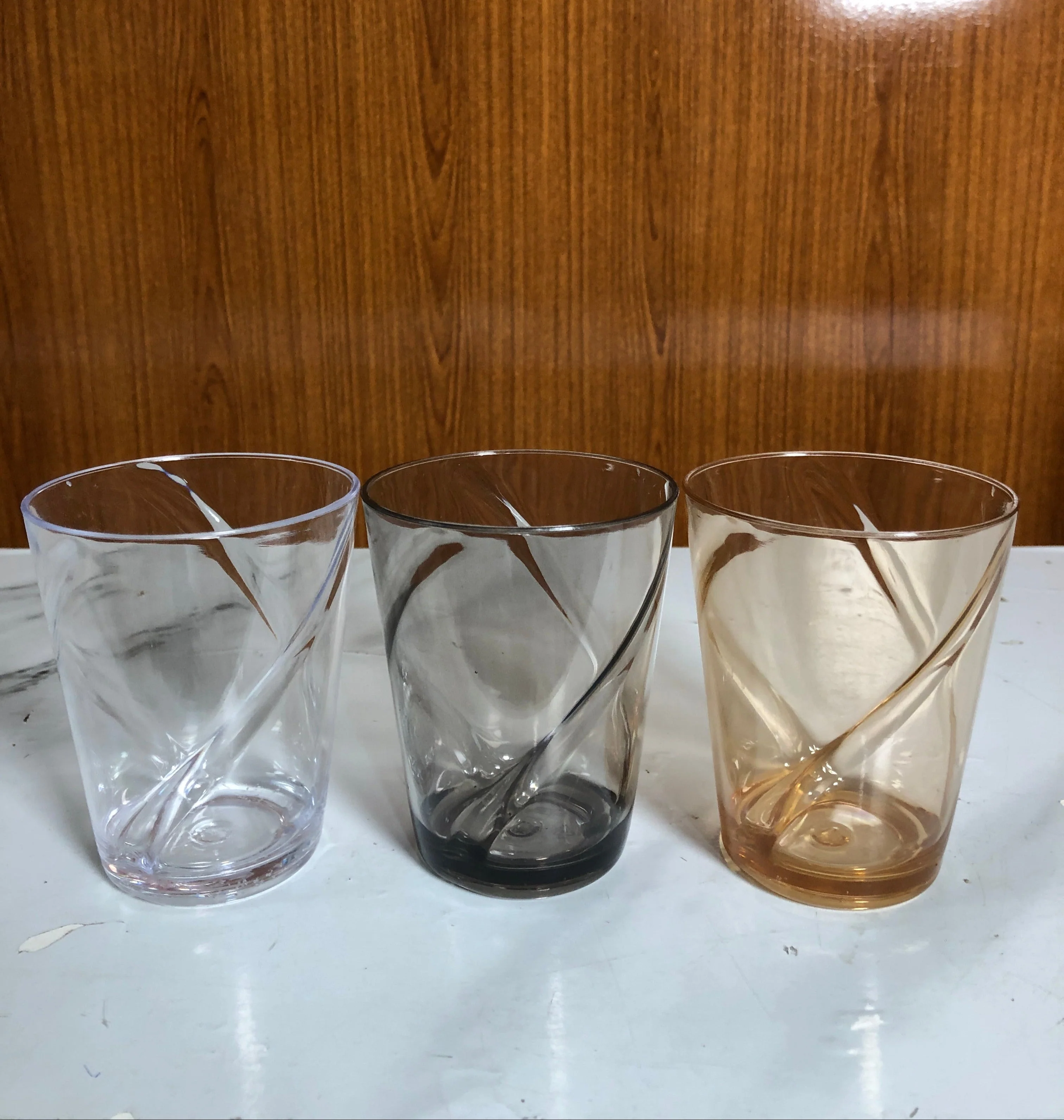 6pc Acrylic Glass Set with Box - Image 2