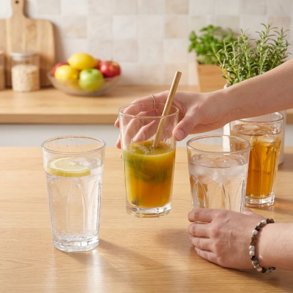 6pcs Aqua Wave Drinking Glass Set - Image 2