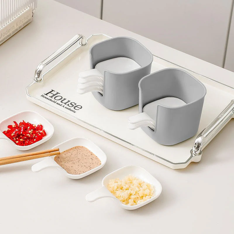 6PCs Plastic Sauce Dish Set