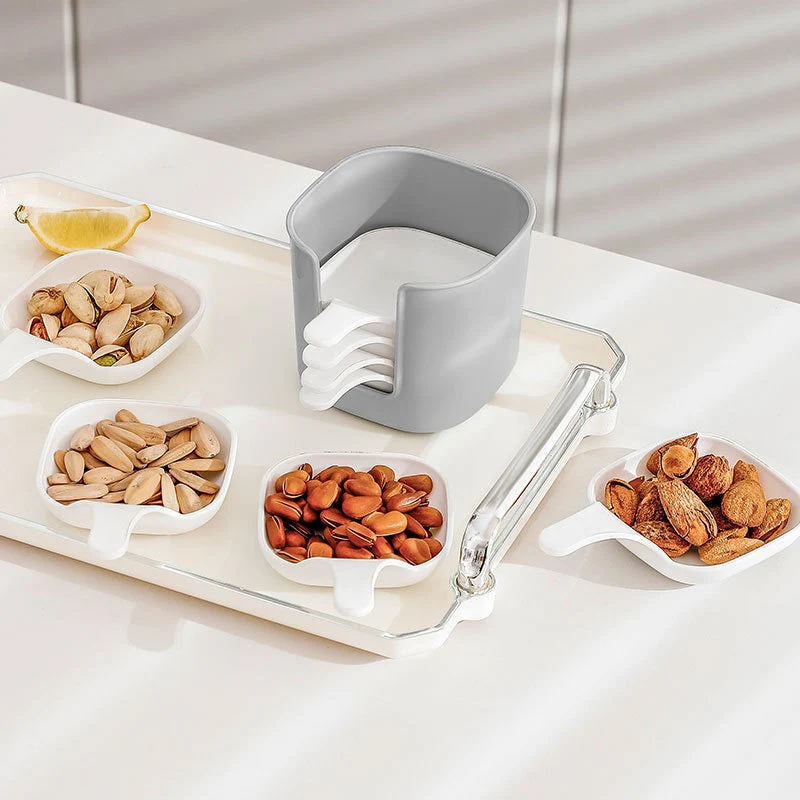6PCs Plastic Sauce Dish Set - Image 2