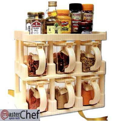 6pcs Spice Rack with Spoon - Image 6