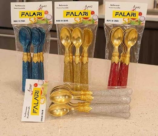 6PCs Stainless Steel Golden Spoon - Image 2