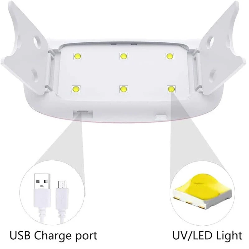 6W UV LED USB Nail Phototherapy Portable Machine - Image 3