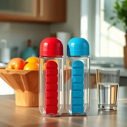 7 Grid Creative Medicine Box with Water Bottle - Image 2