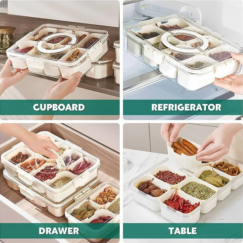 8 Compartment Snack Storage Box - Image 5