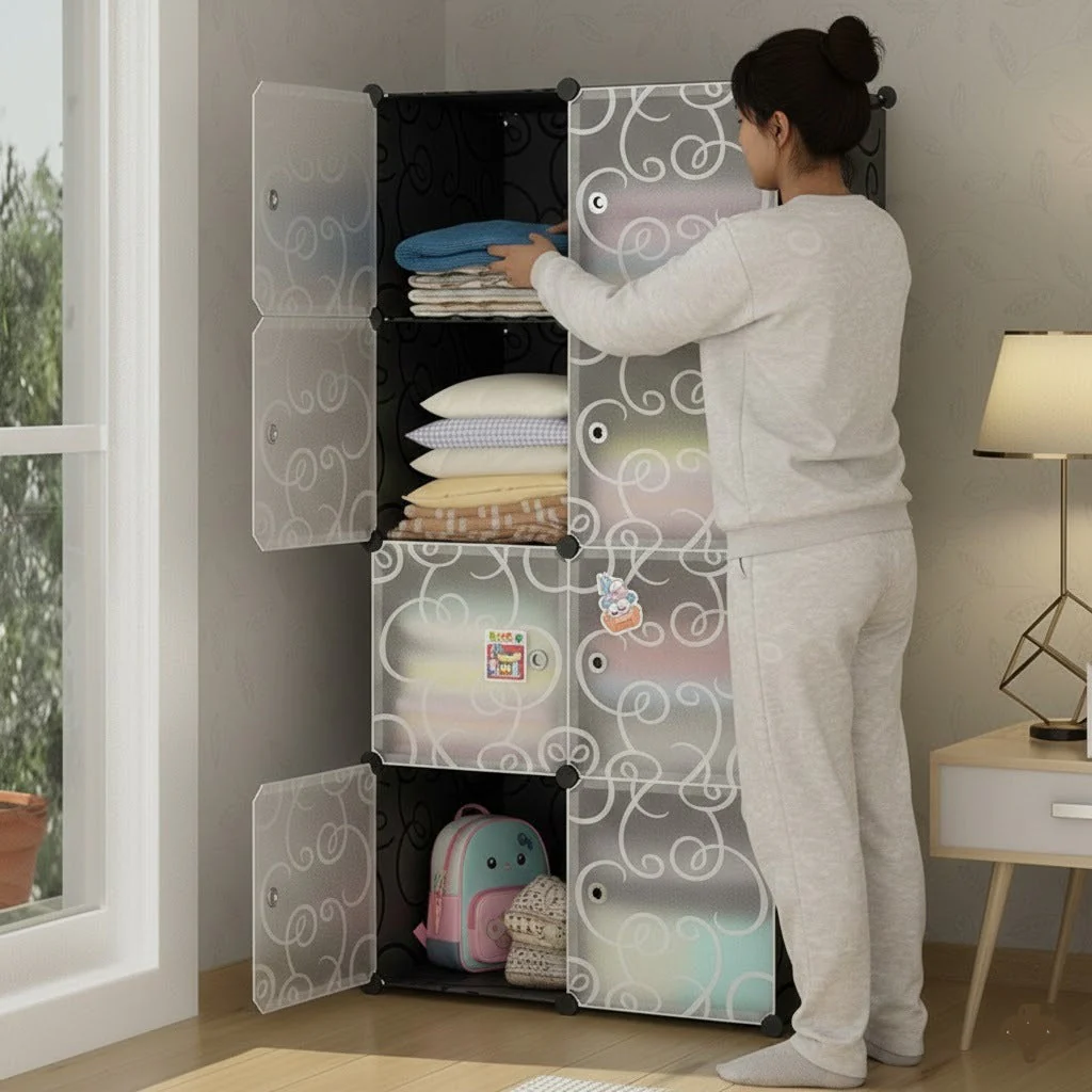 8 Cubes Wardrobe Cabinet Storage Organizer - Image 3