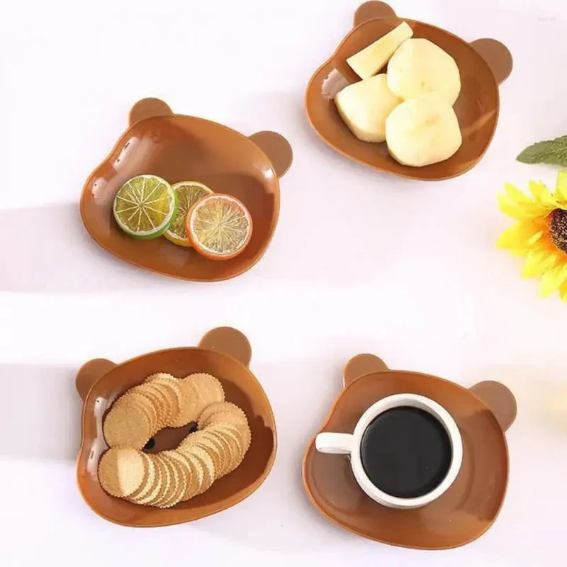 8Pcs Creative Bear Shape Plate Set - Image 4