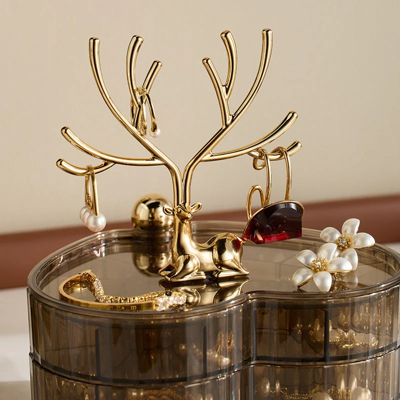 Acrylic Luxury Deer Jewelry Box - Image 4