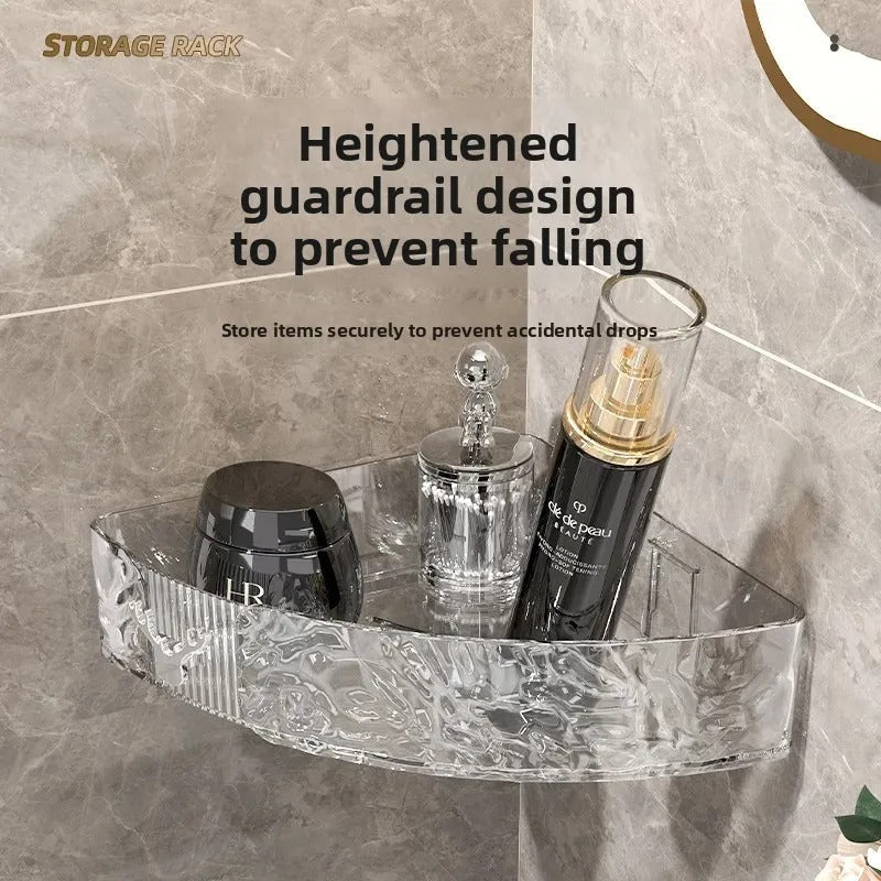 Acrylic Self Adhesive Bathroom Corner Shelf - Image 3
