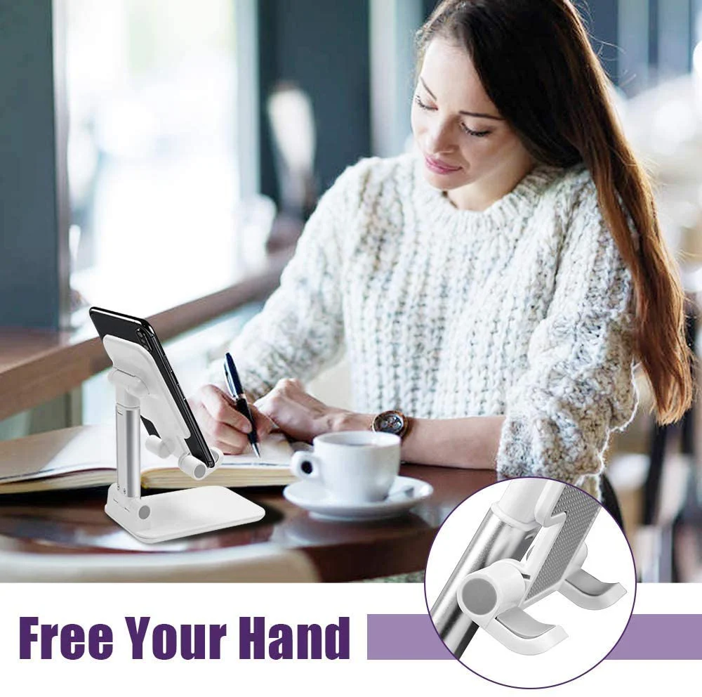 Adjustable Cell Phone Stand, Foldable Portable Phone Holder - Image 4