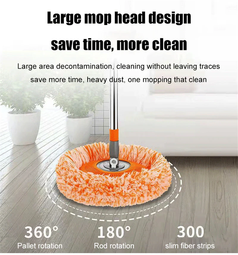 Sun Flower Spin Floor Cleaning & Dusting Mop - Image 2