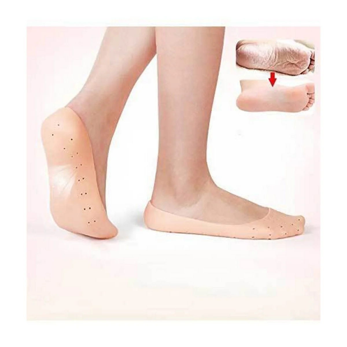 Anti-Crack Heel Silicone Full Socks - Image 2