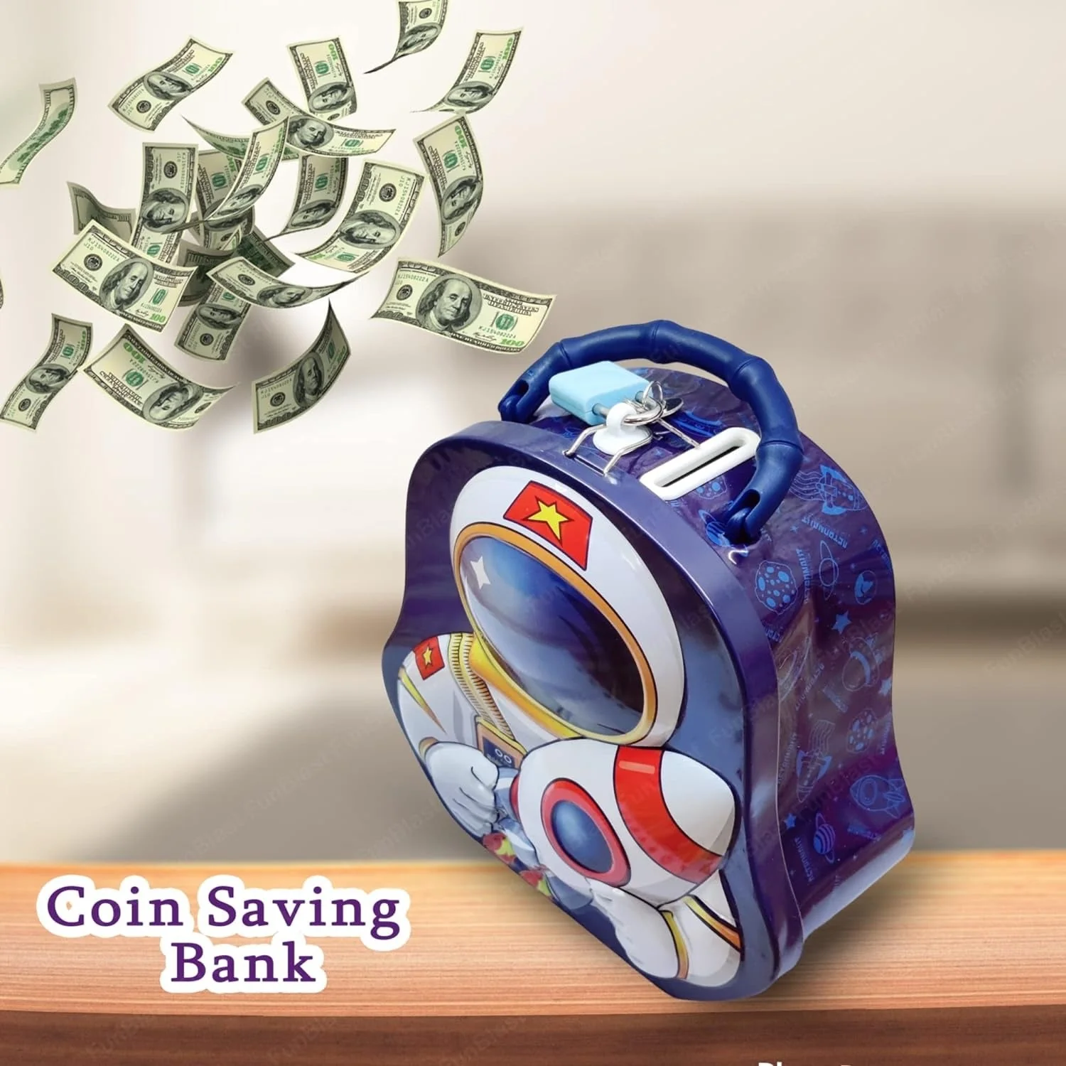 Astronote Space Metal Money Saving Box - Image 2