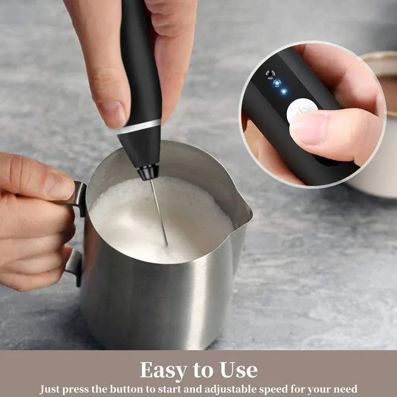 Automatic 2 in 1 USB Rechargeable Coffee Milk Stirring Handheld Multipurpose Beater - Image 3
