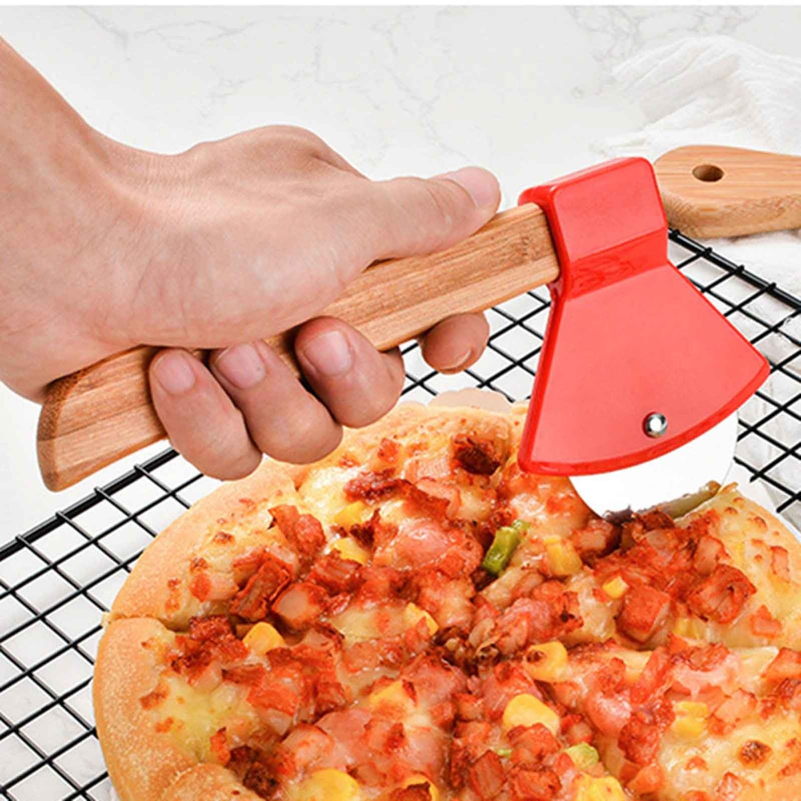Axe Shape Stainless Steel Pizza Cutter Slicer - Image 2