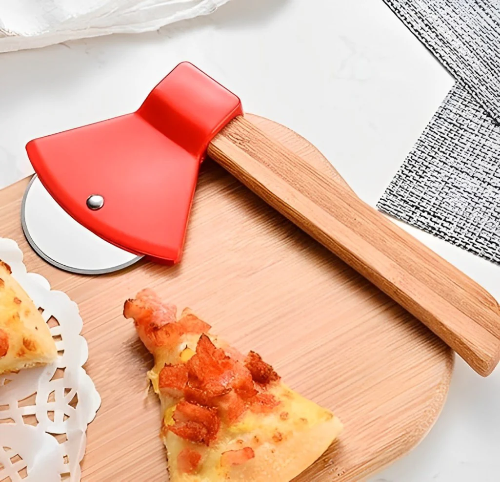 Axe Shape Stainless Steel Pizza Cutter Slicer - Image 3