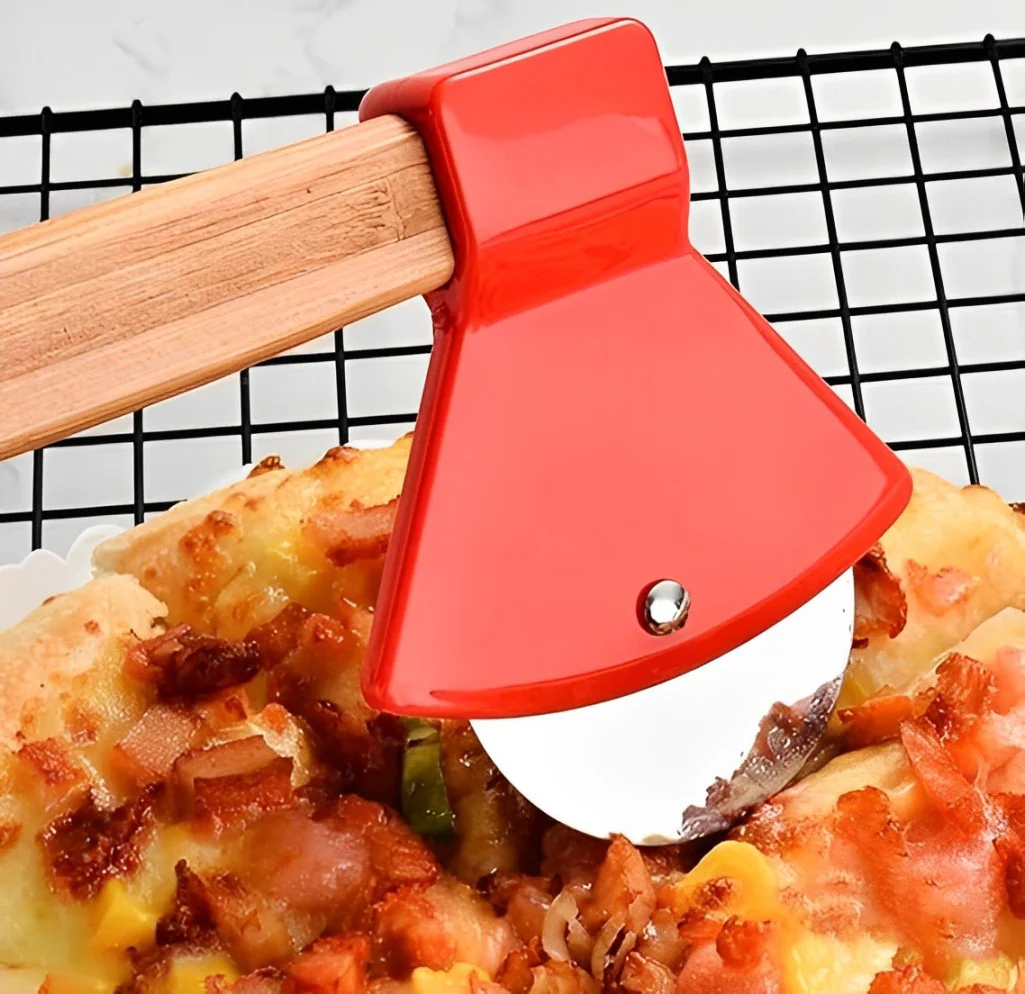 Axe Shape Stainless Steel Pizza Cutter Slicer - Image 4