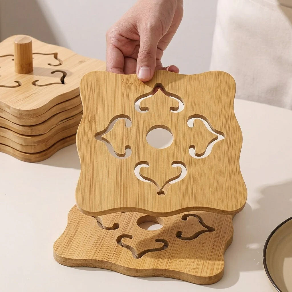 Wooden Heat Resistant Table Mat - Image 3