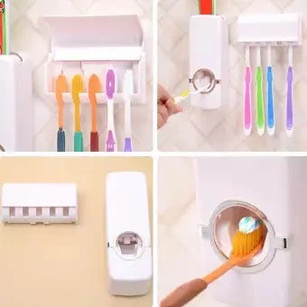 Best Quality Set of Toothpaste Dispenser & Brush Holder - Image 4