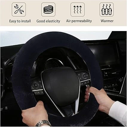 Fluffy Car Steering Cover - Image 2