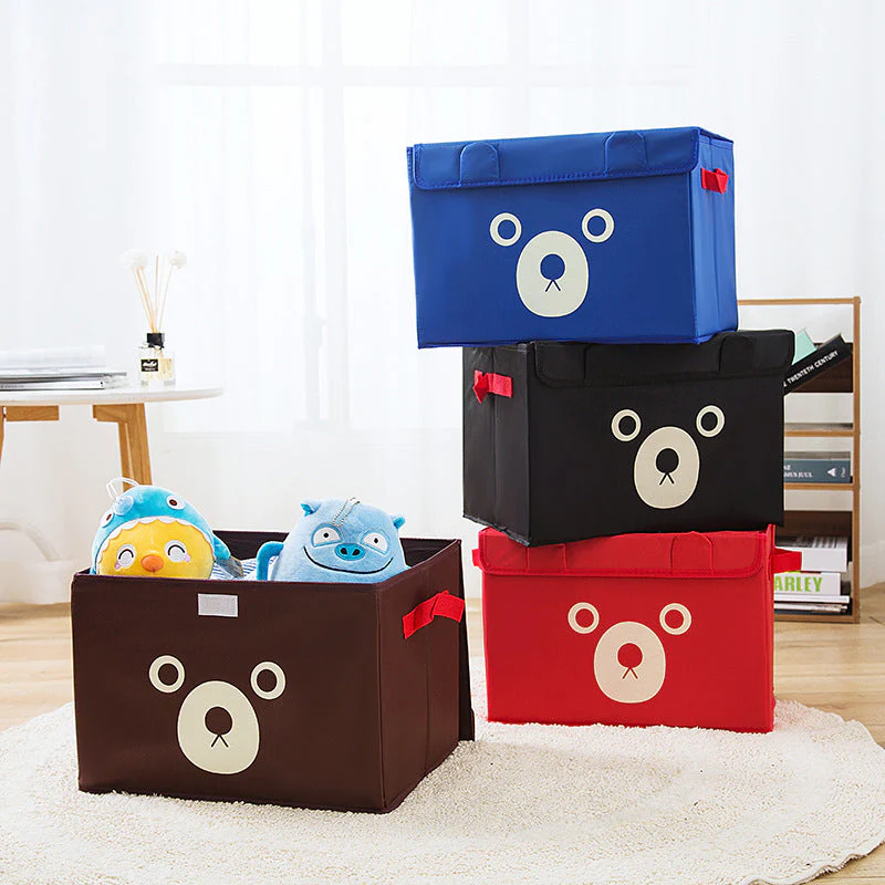 Cartoon Bear Foldable Storage Box For Multipurpose. - Image 3