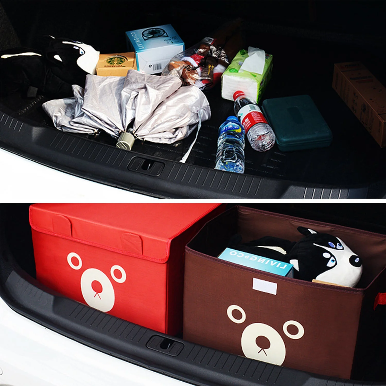 Cartoon Bear Foldable Storage Box For Multipurpose. - Image 4