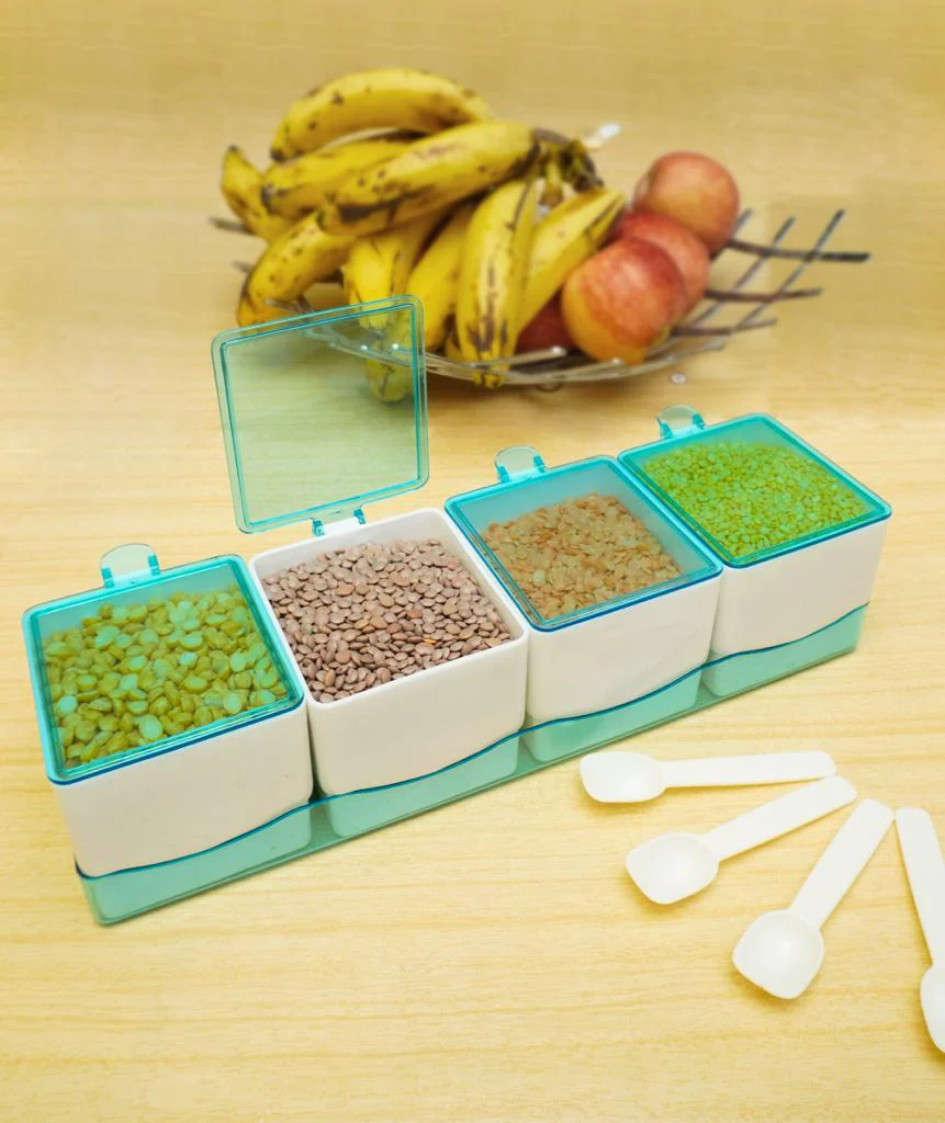 4 Grid Chilleez Spice Case Seasoning Box - Image 2