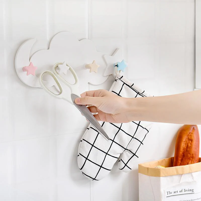Creative Self Adhesive Star Coud Wall Hook - Image 5