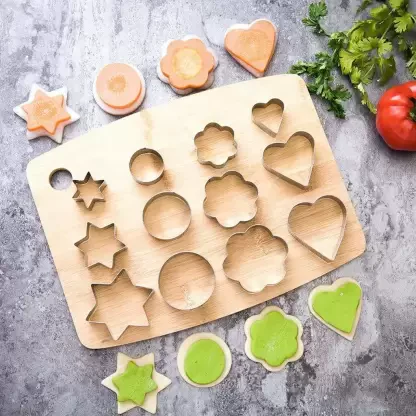 Cookie Cutters Shapes Baking Set12PCS Flower, Round, Heart, Star Shape. - Image 5