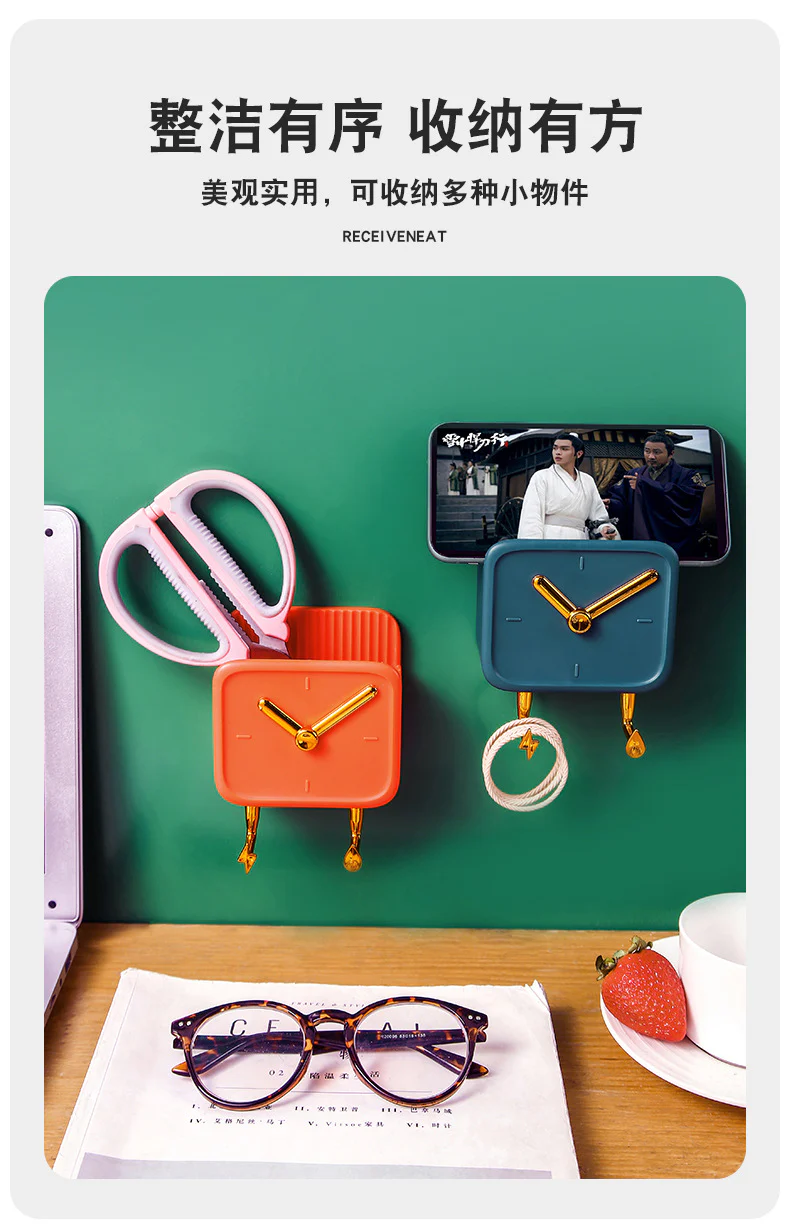 Creative Clock Wall Hanging Holder - Image 3