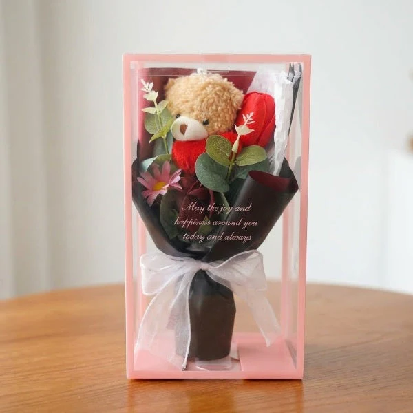 Creative Fabric Bear Flower Bouquet - Image 2