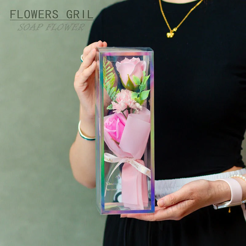 Creative Fabric Knitted Flower Bouquet - Image 2