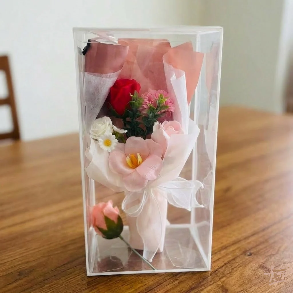 Creative Fabric Knitted Flower Bouquet - Image 3