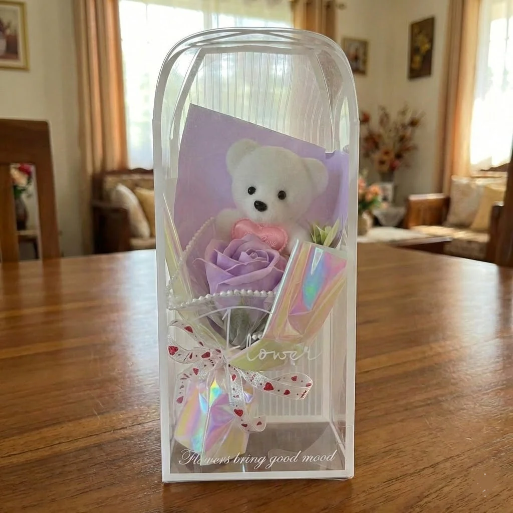 Creative Fabric Knitted Flower Bouquet - Image 2
