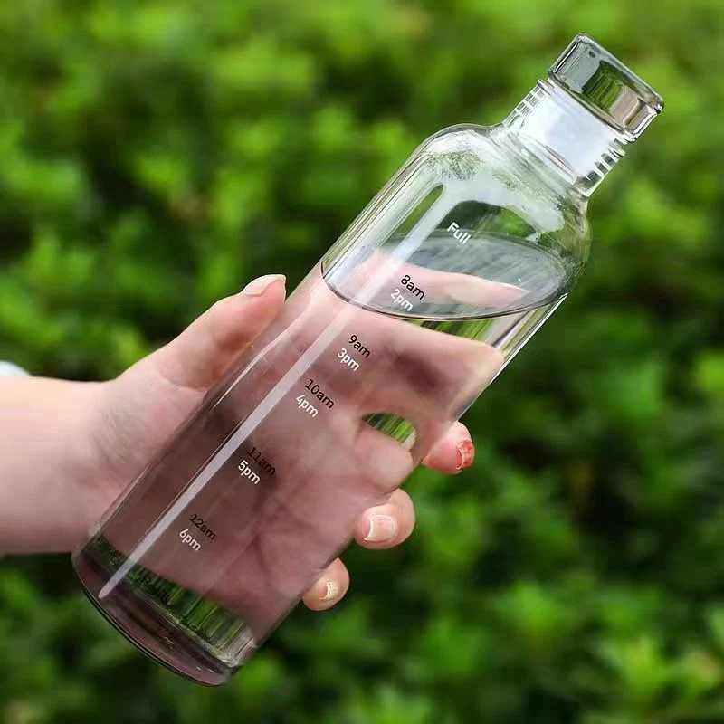 Creative Transparent Water Bottle With Time Scale - Image 4
