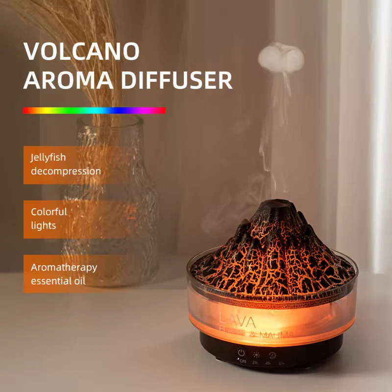 Creative Volcano-Shaped Fire Humidifier - Image 4