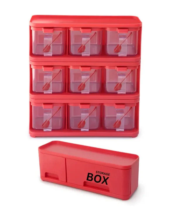 9 In 1 Crystal Spice Storage Jar - Image 3