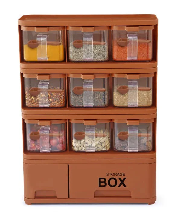 9 In 1 Crystal Spice Storage Jar - Image 4